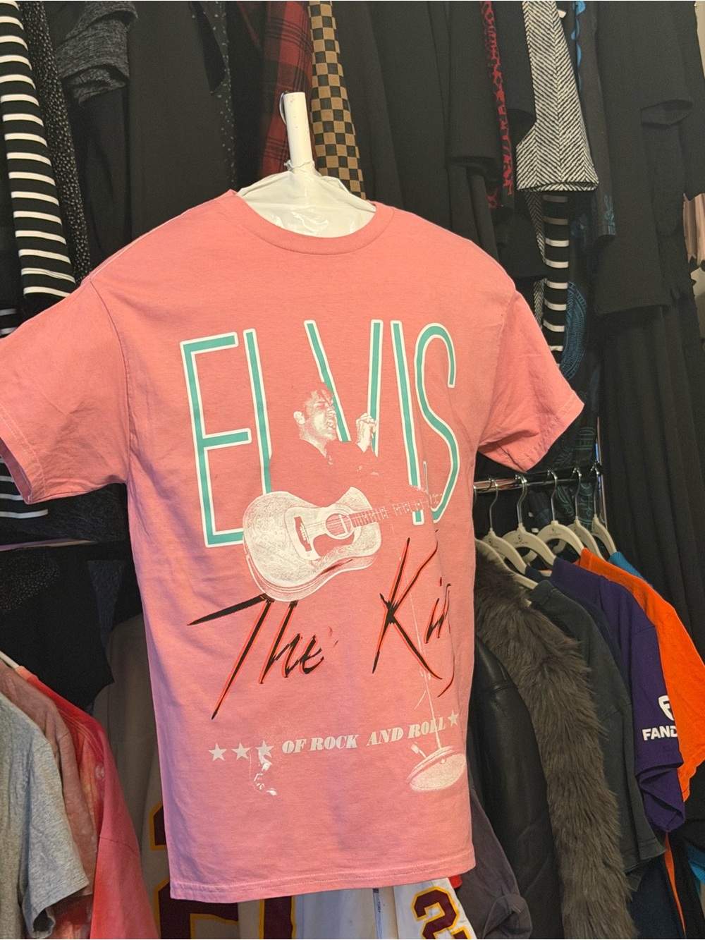 Elvis Graphic Tee - Pink